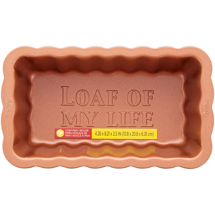 Wilton 8-Inch Copper Scalloped Loaf Pan Loaf Of My Life