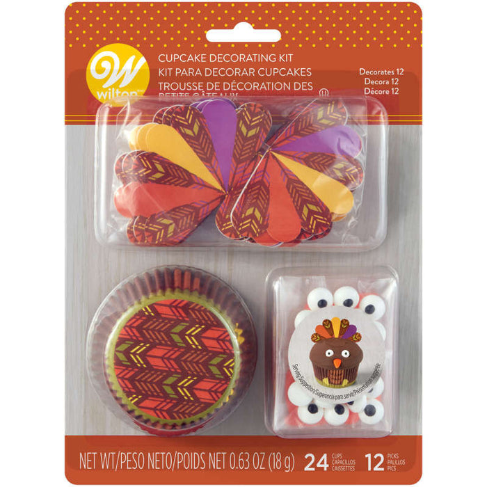 Wilton Thanksgiving Turkey Cupcake Decorating kit set