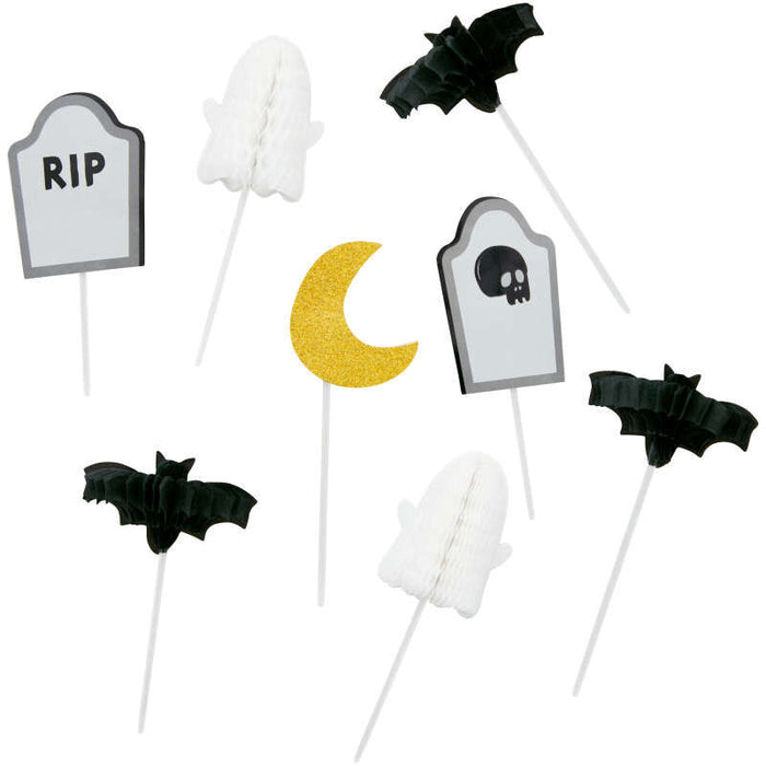 Wilton Halloween Treat and Cupcake Toppers, 8-Piece