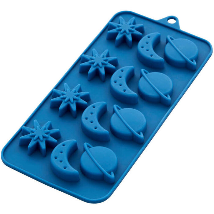 Wilton Planet, Moon and Star Silicone Candy Mold, 12-Cavity — Cake and  Candy Supply