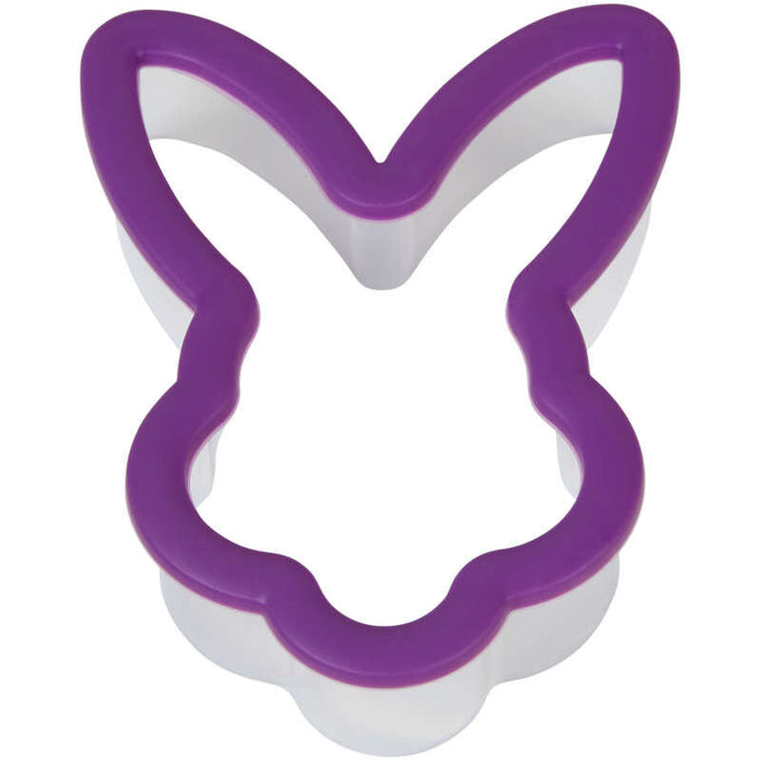 Wilton Purple Grippy Bunny Face Cookie Cutter