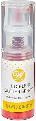 Wilton Red Edible Glitter Spray, 0.35 oz. — Cake and Candy Supply