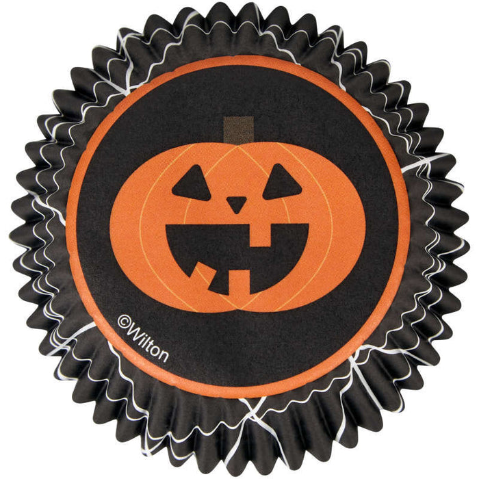 Wilton Halloween Jack-o'-Lantern Cupcake Liners, 75-Count