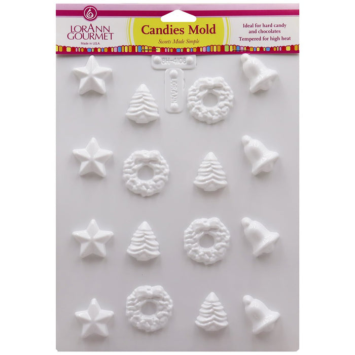 LorAnn Holiday Pieces Candy Sheet Mold