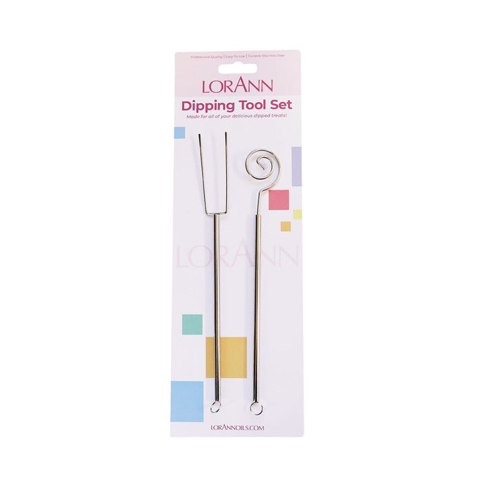 LorAnn 2-Piece Dipping Tool Set dip fruits, candies, nuts and more into melted chocolate