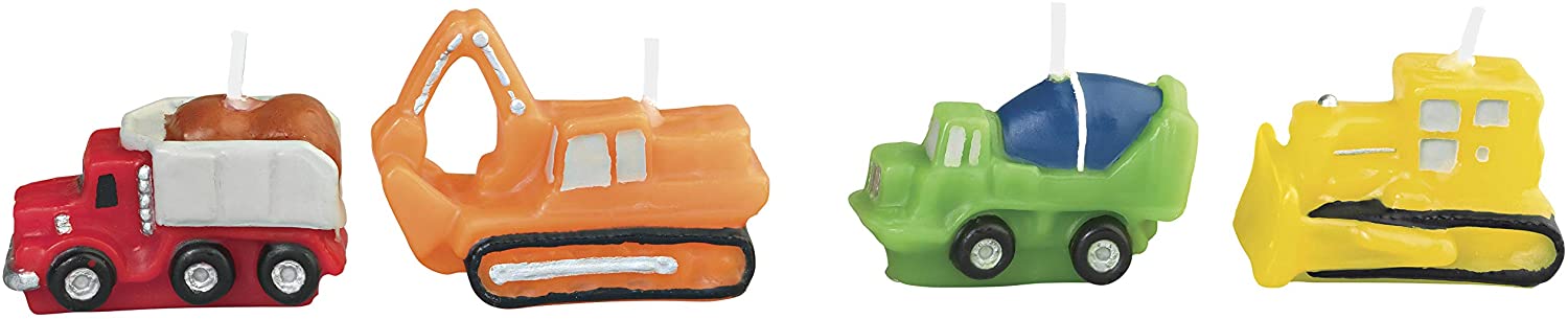 Construction Vehicles Birthday Candles by Wilton