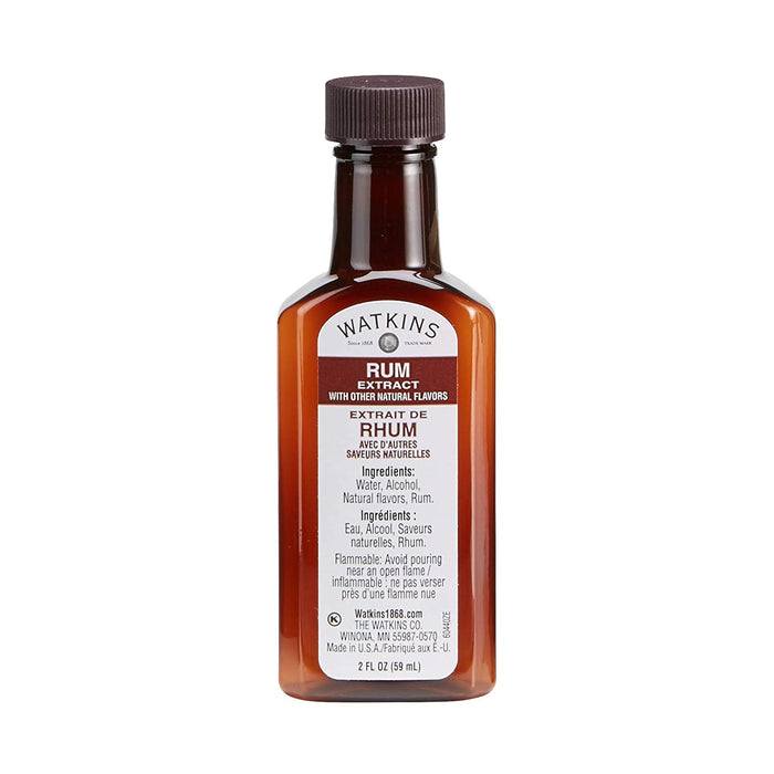 Watkins Rum Extract with Other Natural Flavors, 2 oz. Bottle