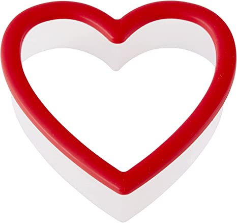 Wilton Cookie cutter, comfort grip all plastic red heart