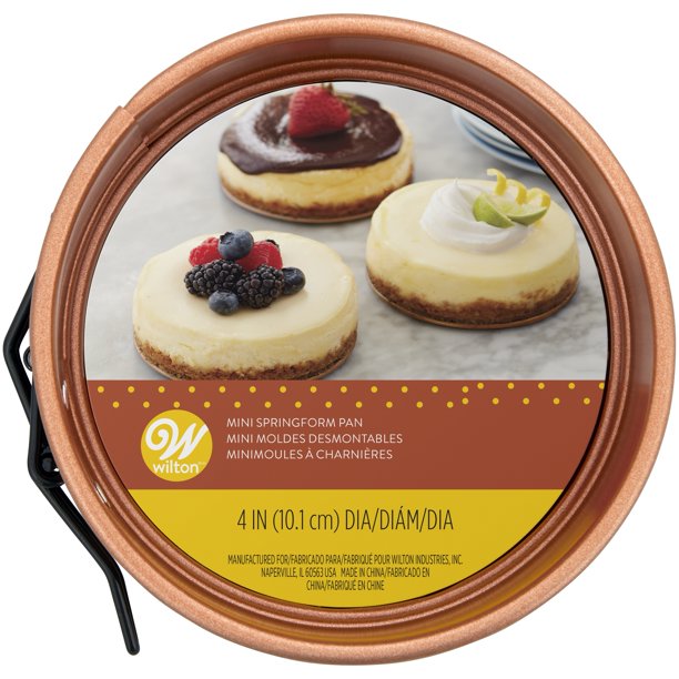 Wilton 4-Inch Copper Mini Springform Pan — Cake and Candy Supply