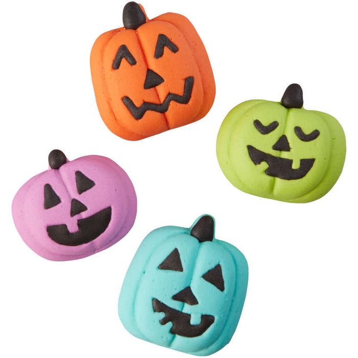 Wilton Pastel Jack-O'-Lantern Royal Icing Decorations, 12-Count