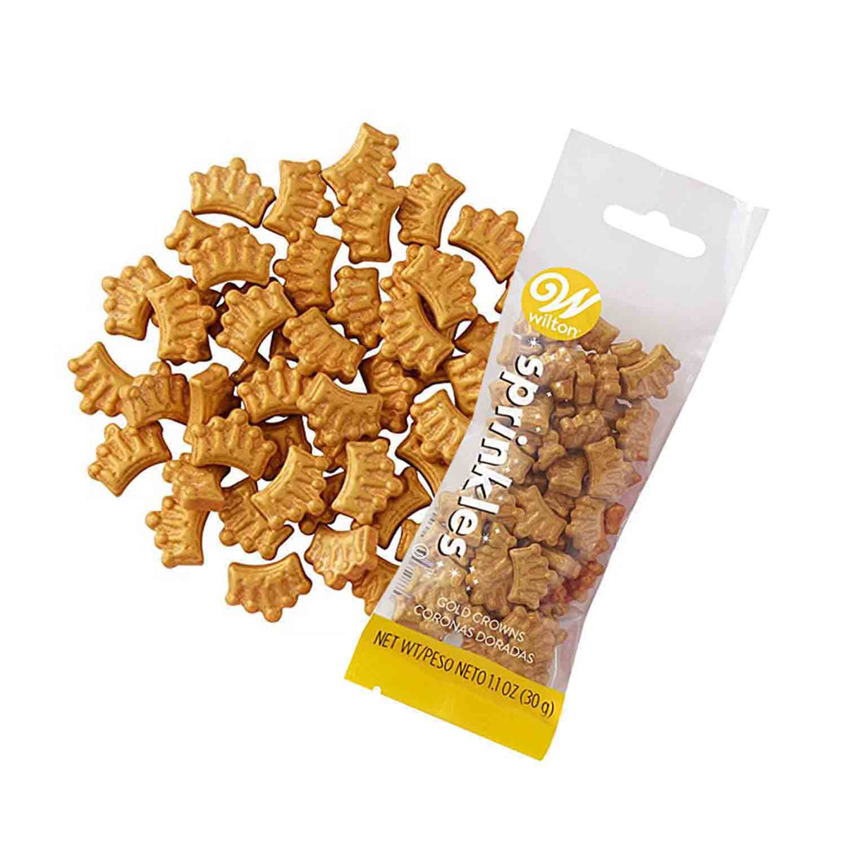 Wilton Gold Stars Sprinkles Pouch, 1.1 oz.