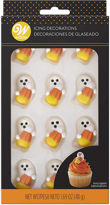 Wilton Halloween Royal Icing Decorating candy, Ghost with Candy Corn