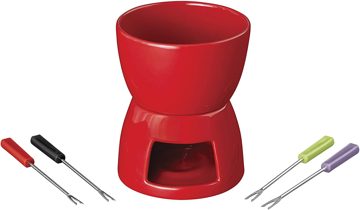 Wilton Mini Fondue Set with Tea Light Pot & Dipping Forks