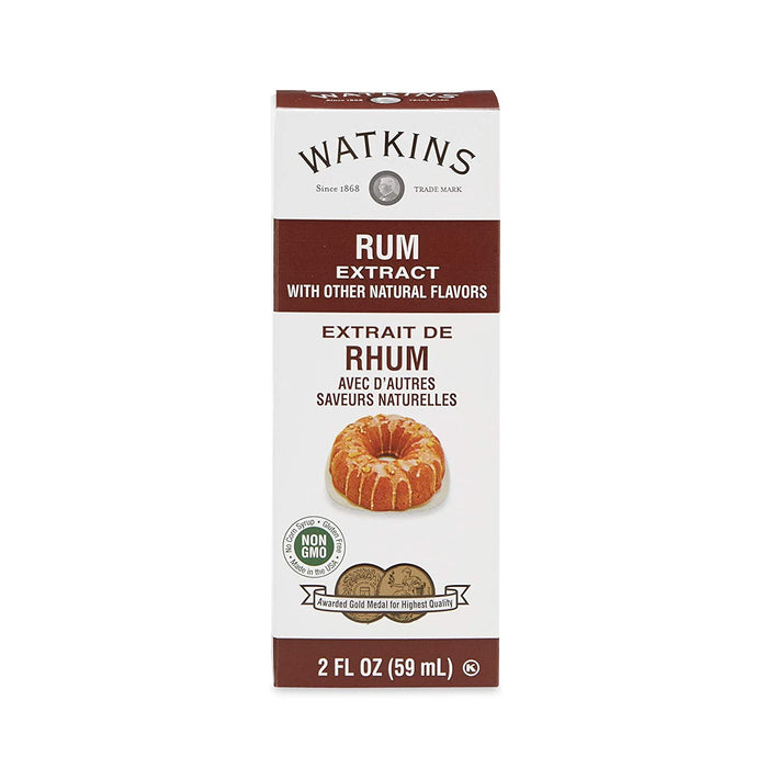 Watkins Rum Extract with Other Natural Flavors, 2 oz. Bottle