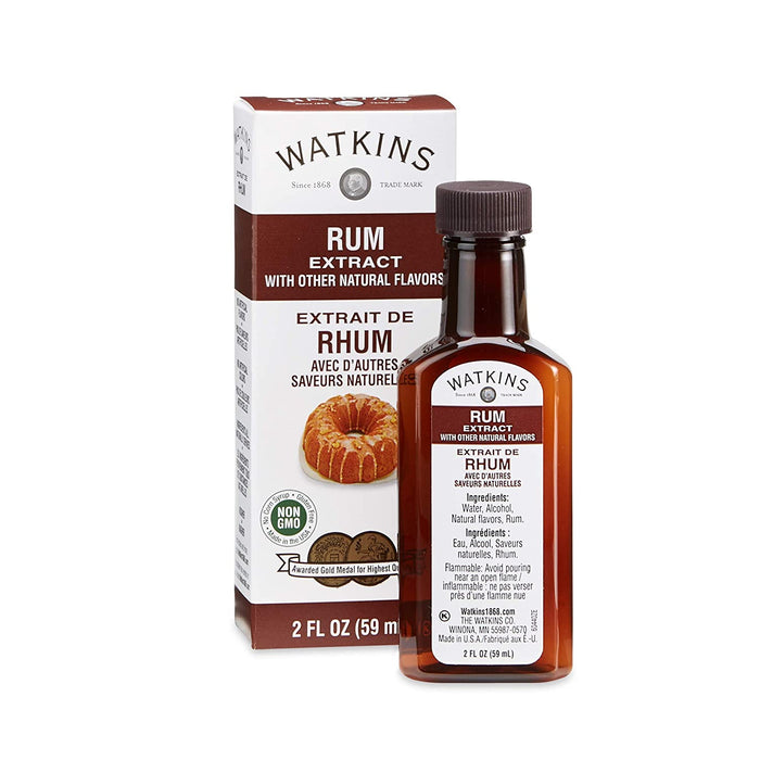 Watkins Rum Extract with Other Natural Flavors, 2 oz. Bottle