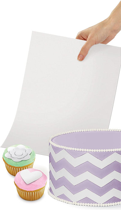 White Sugar Sheets Edible Decorating Paper, 3-Count