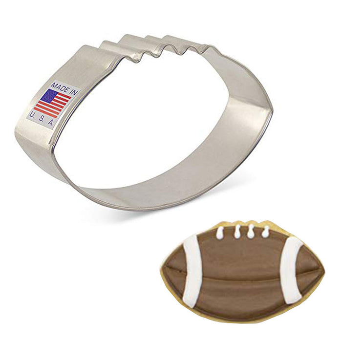 Ann Clark Football with laces Cookie Cutter 3 1/2"