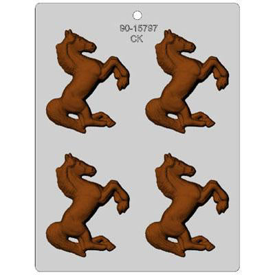 Horse 3" Chocolate Candy plastic Mold - Derby