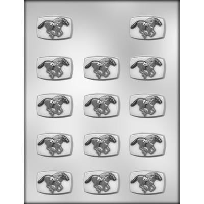 Horse Race Chocolate Candy plastic Mold makes 14 - Derby