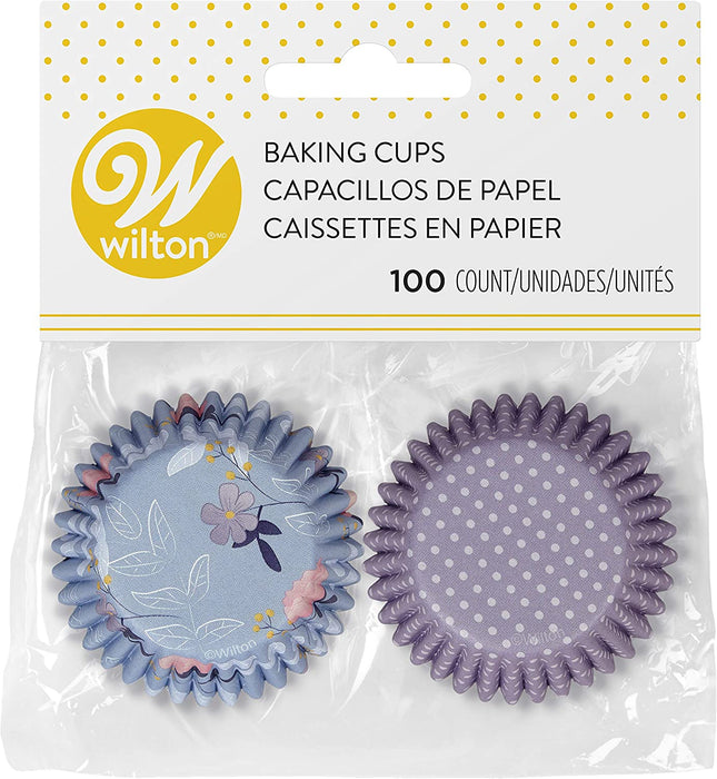Wilton Floral Party Mini Baking Cups, 100-Count