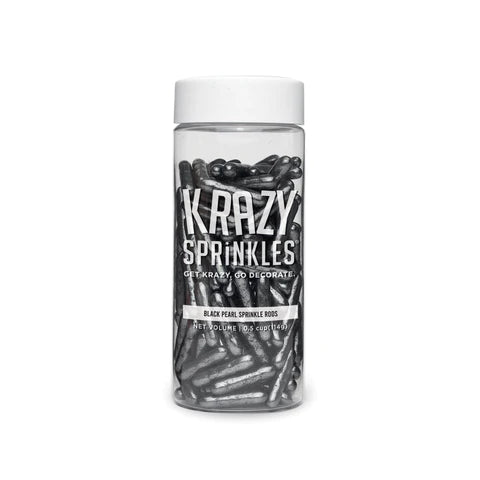 Krazy Sprinkles Black Pearl Rods Sprinkles by Bakell