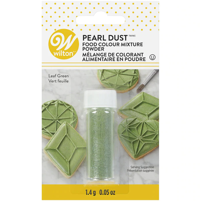 Wilton Leaf Green Pearl Dust
