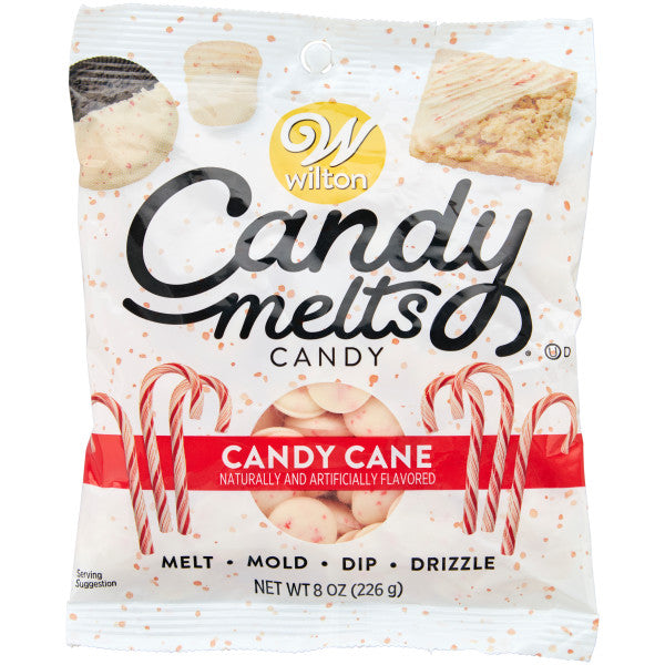 Wilton Candy Cane Candy Melts Candy, 8 oz.