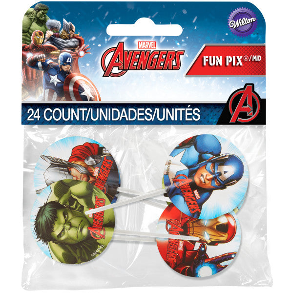 Wilton Marvel's Avengers Cupcake Toppers, 24-Count — Cake and Candy Supply for Free Printable Avengers Cupcake Toppers Printable