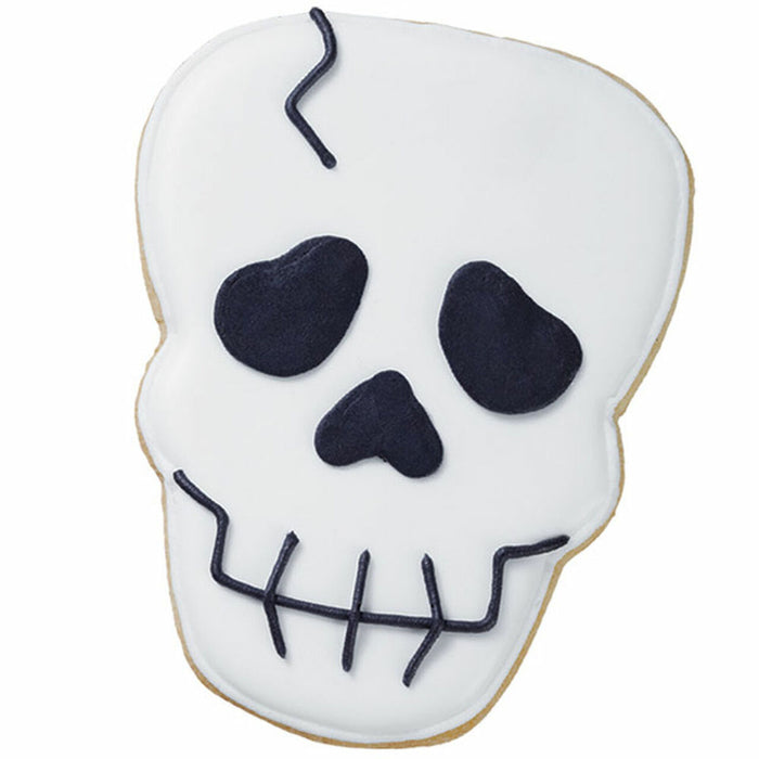 Wilton Halloween Comfort Grip Purple Skull Cookie Cutter