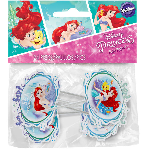 Wilton Disney Princess Little Mermaid Ariel Fun Pix, 24-Count