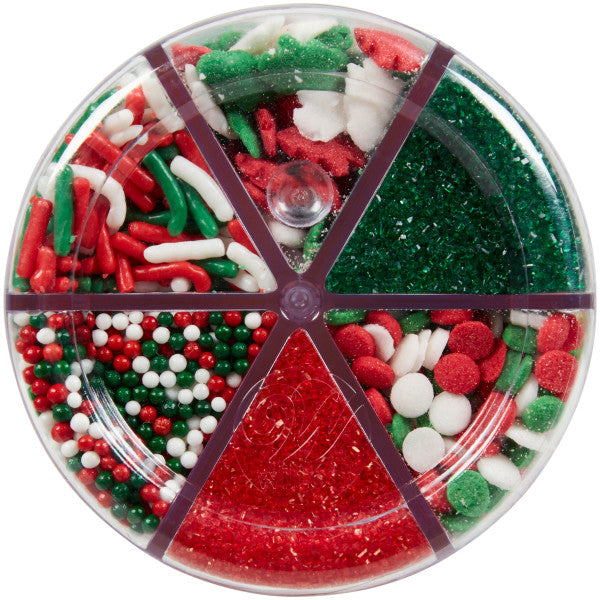 Wilton 6-Cell Assorted Christmas Sprinkles, 6.7 oz.