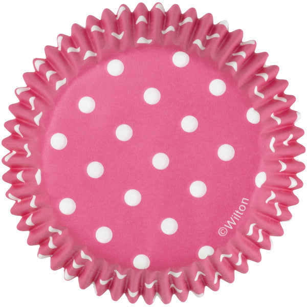 Wilton Pink Dots Standard Cupcake Liners, 75-Count
