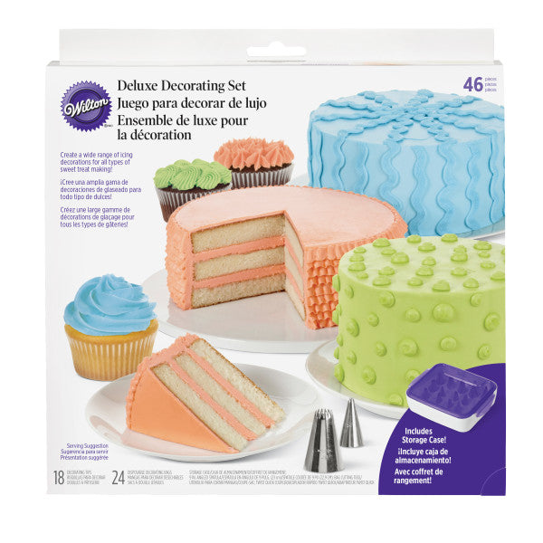 Wilton Deluxe Decorating Tip Set, 46-Piece — Cake and Candy Supply
