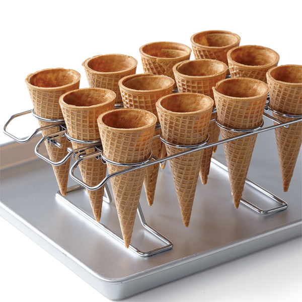 Wilton Cupcake Cones Baking Rack, 12-Cavity Ice Cream Cone Cupcakes Holder