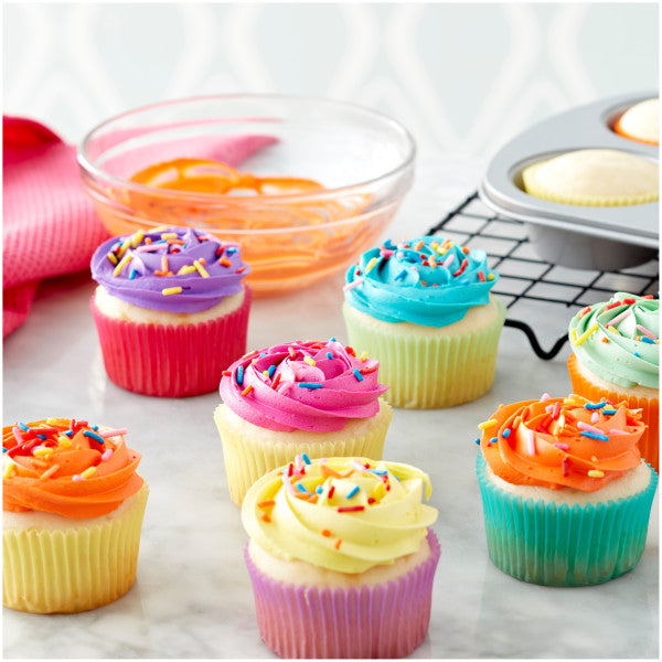 Wilton Pastel Rainbow Cupcake Liners, 150-Count
