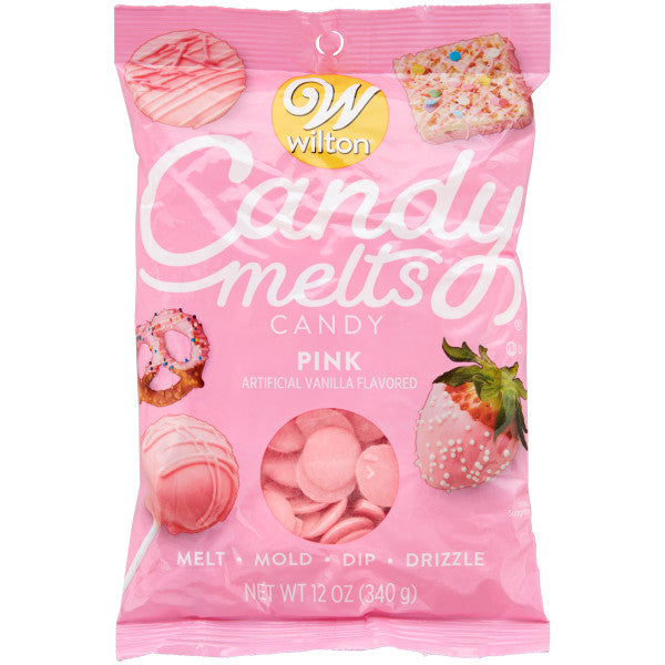 Wilton Candy Melts Pink Candy, 12 oz.