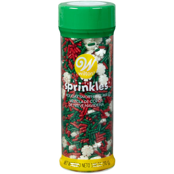 Wilton Snowflake Sprinkles, 4.16 oz. Red, Green & White Mix