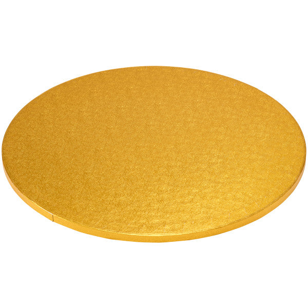 16" Round Gold Foil Cake Board Drum