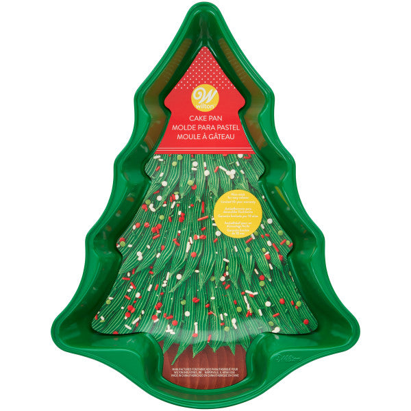 Wilton Non-Stick Christmas Tree-Shaped Cake Pan, 14 x 10-Inch