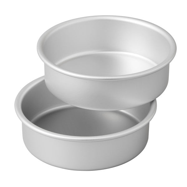 Small and Tall 6 x 2-Inch Aluminum Cake Pan Set, 2-Piece