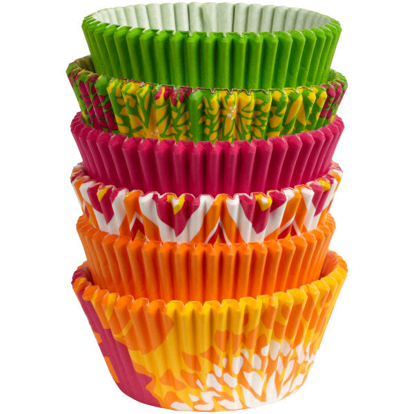 Wilton Neon Floral Cupcake Liners, 150-Count