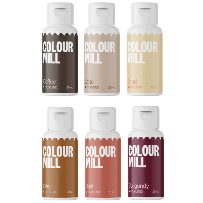 Colour Mill Oil Based Edible Food Colouring - Primary Colours - Set of 6 x  20ml