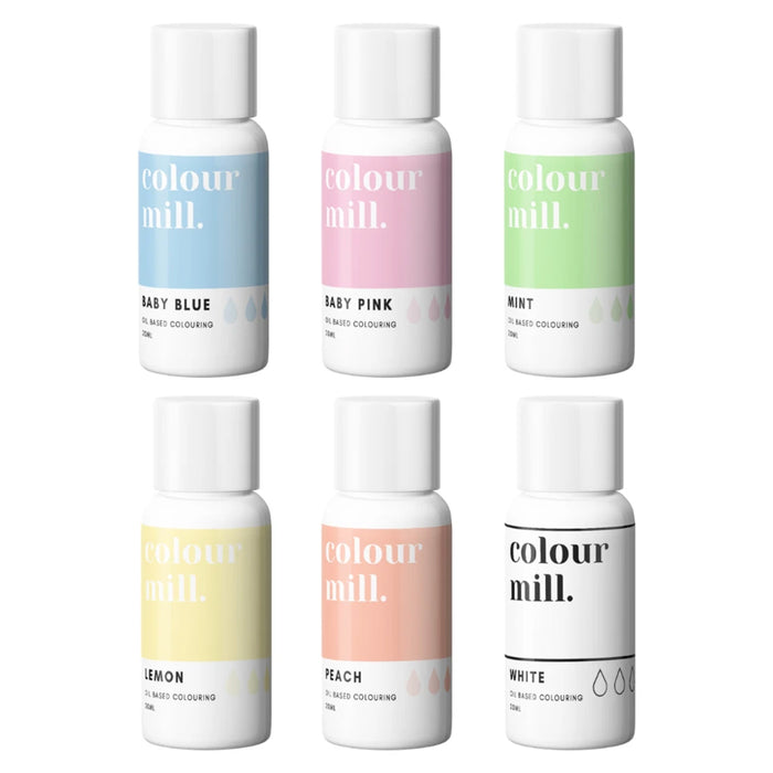 Colour Mill 6 box color set of oil based food colorings 20ml (select your set)