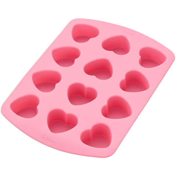 Wilton Mini Silicone Heart Mold, 6-Cavity Mold for Heart Shaped Cookies and  Candy 