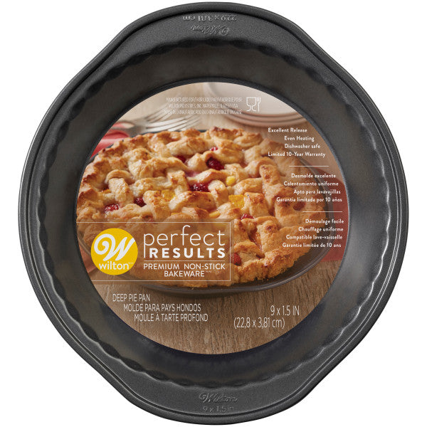 Wilton Perfect Results Premium Non-Stick Bakeware Deep Pie Pan,