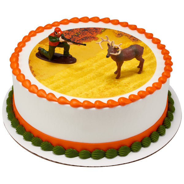 Amazon.com: Deer Hunter Cake Topper with Keepsake Base, Hunter in Tree  Stand, Outdoor Man, Deer Hunting, Deer, Personalized Topper, Turkey, Male  Birthday Party : Grocery & Gourmet Food