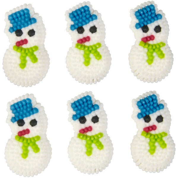 Wilton Mini Snowman Icing Decorations, 20-Count