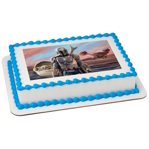 Star Wars The Mandalorian & The Bounty Edible Cake Image PhotoCake®