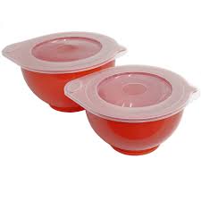 Wholesale Mixing Bowls - 5 Quarts, White, Red, Spout