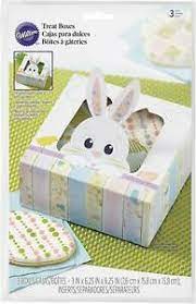 Wilton On the Fence Bunny Treat Boxes, 3-Count Cookies Cupcakes
